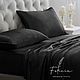 Black silk bed linen.A gift for a man, Bedding sets, Cheboksary,  Фото №1