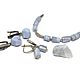 Bracelet and earrings Snowflake. Blue agate sapphirine, silver, silvering, Bead bracelet, Moscow,  Фото №1