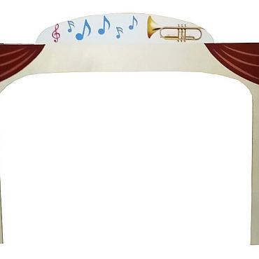 Активный отдых и развлечения ручной работы. Ярмарка Мастеров - ручная работа Настольные игры: Ширма для музыкальных занятий. Handmade.