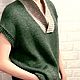Жилет из шерсти с шёлком   женский вязаный. Жилеты. AccessoriesWool мягко и комфортно. Ярмарка Мастеров.  Фото №7