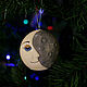 The moon is a toy for the Christmas tree, Christmas decorations, Sergiev Posad,  Фото №1