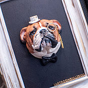 Картины и панно handmade. Livemaster - original item Frame with a voluminous dog to order from the photo.. Handmade.