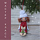 Pattern textile doll-angel on the Christmas tree.Detailed MK with stencil, Courses and workshops, Krasnodar,  Фото №1