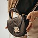 Leather women's bag made of python leather, Crossbody bag, Izhevsk,  Фото №1