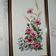 Embroidered pictures. Triptych "Flowers". Pictures. Batalicheva Natalya. Online shopping on My Livemaster.  Фото №2