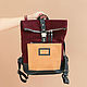 Urban backpack made of Bordo leather. Backpacks. Mart Bags (martbags). Online shopping on My Livemaster.  Фото №2