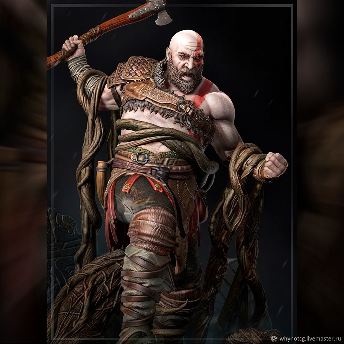 Фигурка Кратос Бог войны, статуэтка (Kratos, God of War) в  интернет-магазине Ярмарка Мастеров по цене 4700 ₽ – SNKFERU | Статуэтка,  Кострома - ...