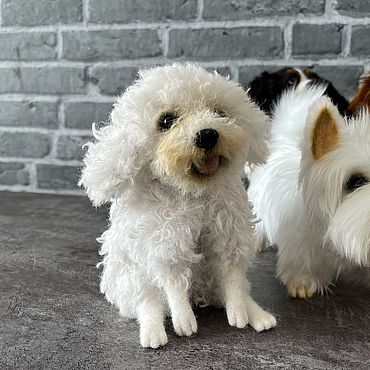 Собачка бишон фризе. . Куклы и игрушки ручной работы - Ярмарка Мастеров Куклы и игрушки ручной работы. Ярмарка Мастеров - ручная работа Собачка бишон фризе. Handmade.
