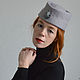Шляпка - пилотка "Анна". Шляпы. Дизайнер Тимошенко Оксана. Интернет-магазин Ярмарка Мастеров.  Фото №2
