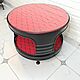 Металлический стол бочка красного цвета Barrel.SiT. Столы. Металлическая мебель из бочек Barrel. Интернет-магазин Ярмарка Мастеров.  Фото №2