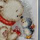 Заказать Вышитая крестиком картина «Тебе подарок». Игрушки от Татьяны Силуяновой. Ярмарка Мастеров. . Картины Фото №3