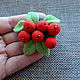Brooch' Cranberry ' felt. Brooches. lilu. Online shopping on My Livemaster.  Фото №2