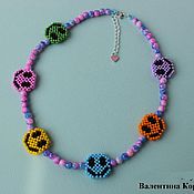Украшения handmade. Livemaster - original item Choker Smile made of beads. Handmade.
