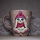 Кружка с декором "Зимний зайка", Mugs and cups, Krasnodar,  Фото №1