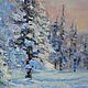 Oil painting 'Winter Beauty', 60-45. Pictures. Zhanne Shepetova. My Livemaster. Фото №6