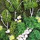 Картина из мха «Лесная тропинка». Стабилизированный мох. Стабилизированные цветы Самара. Интернет-магазин Ярмарка Мастеров.  Фото №2