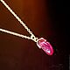 Заказать Подвеска с натуральным рубинчиком Pink ruby. Милин стиль (Milin style). Ярмарка Мастеров. . Подвеска Фото №3