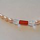 Order Necklace with AA pearls, rock crystal, carnelian with 925 silver. marusjy. Livemaster. . Necklace Фото №3