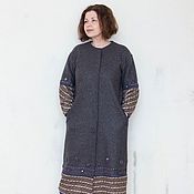 Одежда handmade. Livemaster - original item Boho Rebekah coat with embroidery, wool. Handmade.
