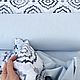 Ранфорс турецкий поплин голубой с орнаментом. Ткани. ЗОЛУШКА ✂️ Ткани для дома. Интернет-магазин Ярмарка Мастеров.  Фото №2