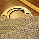 Jute bag is big. with wooden handle. Classic Bag. Ekostil. Online shopping on My Livemaster.  Фото №2