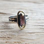 Серебряное кольцо с прекрасным моховым  агатом
