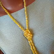 Украшения handmade. Livemaster - original item Royal amber!  - Beads (chips) 104 cm processed amber.. Handmade.