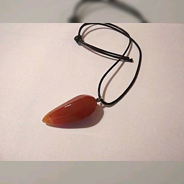 Украшения ручной работы. Ярмарка Мастеров - ручная работа Подвес Сердолик. Handmade.