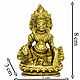 СТАТУЭТКА КУБЕРЫ,кубера, кубер,  латунь, 8 см. Статуэтка фэншуй. YAMUNA BHAKTIBOX. Интернет-магазин Ярмарка Мастеров.  Фото №2