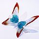 Decorative figurine made of colored glass Butterfly Paradise. Suspension. In Glass. Online shopping on My Livemaster.  Фото №2