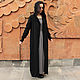  black long knitted raincoat with hood. Cardigans. CUTE-KNIT by Nata Onipchenko. My Livemaster. Фото №4