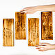 Tablas de cortar de cedro siberiano con grabado de 4 piezas. RDN22. Cutting Boards. ART OF SIBERIA. My Livemaster. Фото №5
