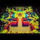 Психоделическое светящееся полотно Mindcrash. Ритуальная атрибутика. Fractalika. Ярмарка Мастеров.  Фото №9