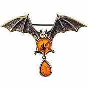 Украшения handmade. Livemaster - original item Brooch Bat Mascot Halloween decoration. Handmade.