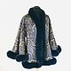 Jacket: from shawls 'semi-precious Casket' with blue Fox fur. Outerwear Jackets. Olga Lavrenteva. Online shopping on My Livemaster.  Фото №2