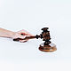 Order Wooden judge's hammer (judge's hammer) wg1. ART OF SIBERIA. Livemaster. . Souvenirs by profession Фото №3