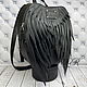 Women's leather backpack ' Black wings'. Backpacks. Lyurom Studio. Online shopping on My Livemaster.  Фото №2