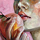 Girl and Apple, bedroom painting, oil on canvas. Pictures. myfoxyart (MyFoxyArt). My Livemaster. Фото №5