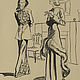 Заказать Винтаж: Иллюстрация VOGUE, сентябрь 15, 1937 г. (86 лет) (двусторонняя). Vintagecover. Ярмарка Мастеров. . Журналы винтажные Фото №3