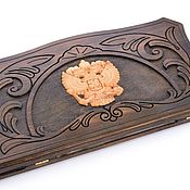 Активный отдых и развлечения handmade. Livemaster - original item Hand-carved backgammon 