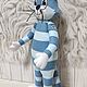 Кот полосатый Матрос. Игрушки. Наталья Макарова (Wool magic). Интернет-магазин Ярмарка Мастеров.  Фото №2