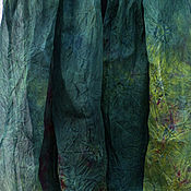 Rectangular long dress made of hemp domotkan