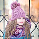 Вязаная шапочка «Violet». Шапки. NewRareRu.Knitting (Вера). Ярмарка Мастеров.  Фото №5