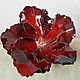 Large bright red hibiscus hair clip, Hairpin, Cheboksary,  Фото №1