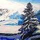 The painting ' SNOWY MOUNTAIN', Pictures, Smolensk,  Фото №1