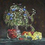 Картины и панно handmade. Livemaster - original item Painting with gouache: " Still life with wildflowers". Handmade.