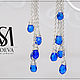 Серьги Синева. Серьги классические. Sysoeva Mariya~Stylish jewelry. Интернет-магазин Ярмарка Мастеров.  Фото №2