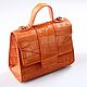 Сумка из кожи крокодила, mini IMA0820O4. Сумка через плечо. CrocShop товары из экзотической кожи. Ярмарка Мастеров.  Фото №6