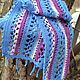 Knitted scarf 'Sakura', cotton, handmade, Scarves, Samara,  Фото №1