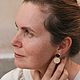Крупные серьги монетки с морионом. Серьги-пусеты. Ювелирные изюминки украшения. Интернет-магазин Ярмарка Мастеров.  Фото №2